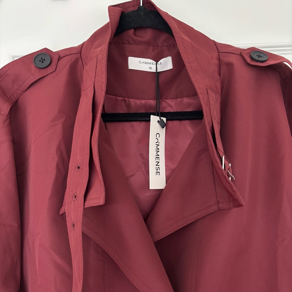 Commense | NEW w/ TAGS Burgundy Vintage Loose Jacket - Size XL - Picture 4 of 8